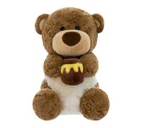 Oso de peluche | Juguete de dibujos animados sosteniendo una olla | oso suave | Para niños, abrazo, casa, coche, dormitorio, salón, escritorio, sofá, silla, decoración