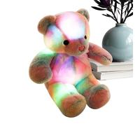Oso de Peluche | Juguete Suave y portátil con Luces LED arcoíris, Animal de Peluche Oso - para Familia Amigos y niños, niñas colegas, cumpleaños, casa de Viaje, año Nuevo