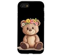 Oso de peluche juguetón que florece con estilo Carcasa para iPhone SE (2020) / 7 / 8