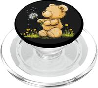Oso de peluche mágico con diente de león para amantes de la naturaleza PopSockets PopGrip para MagSafe