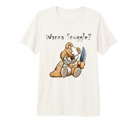 Oso de Peluche Malvado Aterrador Wanna Snuggle Cute Halloween Teddy Camiseta Premium