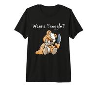 Oso de Peluche Malvado Aterrador Wanna Snuggle Cute Halloween Teddy Camiseta Premium