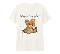 Oso de Peluche Malvado Aterrador Wanna Snuggle Cute Halloween Teddy Camiseta Premium