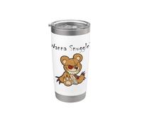 Oso de peluche malvado aterrador Wanna Snuggle Cute Halloween Teddy Vaso térmico de acero inoxidable de doble pared