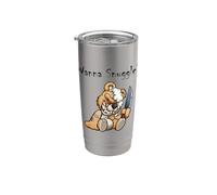 Oso de peluche malvado aterrador Wanna Snuggle Cute Halloween Teddy Vaso térmico de acero inoxidable de doble pared