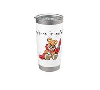 Oso de peluche malvado aterrador Wanna Snuggle Cute Halloween Teddy Vaso térmico de acero inoxidable de doble pared