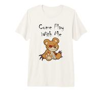 Oso de Peluche Malvado de Miedo Ven a Jugar Conmigo Lindo Oso de Halloween Camiseta Premium
