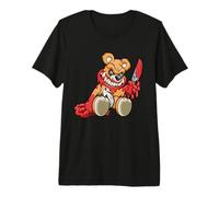 Oso de Peluche Malvado y Aterrador Lindo Oso de Peluche de Terror de Halloween Camiseta Premium