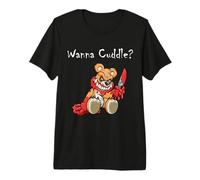 Oso de Peluche Malvado y Aterrador Wanna Cuddle Cute Halloween Teddy Bear Camiseta Premium