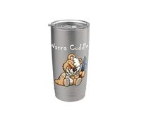 Oso de peluche malvado y aterrador Wanna Cuddle Cute Halloween Teddy Bear Vaso térmico de acero inoxidable de doble pared