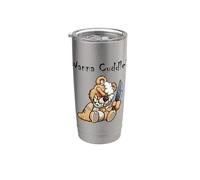 Oso de peluche malvado y aterrador Wanna Cuddle Cute Halloween Teddy Bear Vaso térmico de acero inoxidable de doble pared