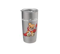 Oso de peluche malvado y aterrador Wanna Cuddle Cute Halloween Teddy Bear Vaso térmico de acero inoxidable de doble pared