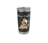 Oso de peluche malvado y aterrador Wanna Cuddle Cute Halloween Teddy Bear Vaso térmico de acero inoxidable de doble pared