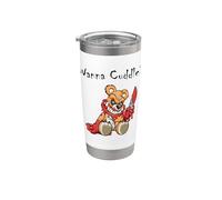 Oso de peluche malvado y aterrador Wanna Cuddle Cute Halloween Teddy Bear Vaso térmico de acero inoxidable de doble pared