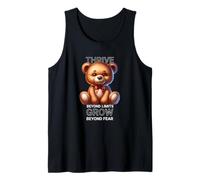 Oso de Peluche Motivacional: prospera más allá de los límites y Crece Camiseta sin Mangas
