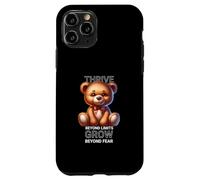 Oso de Peluche Motivacional: prospera más allá de los límites y Crece Carcasa para iPhone 11 Pro