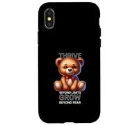 Oso de Peluche Motivacional: prospera más allá de los límites y Crece Carcasa para iPhone X/XS