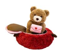 Oso de peluche - Muñeca suave y abrazable para San Valentín | Peluche de San Valentín para ella - para mujeres, niñas, esposas, adolescentes, madres, propuestas de matrimonio, confesión, cumpleaños