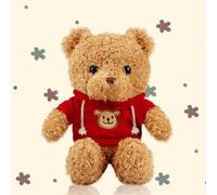 Oso de Peluche, Osito de Peluche, Teddy Bear Peluche Pequeño de 30 cm, Osito de Peluche Steiff con Capucha, Estampado de Patas, Peluche, Regalo