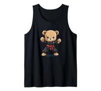 Oso de peluche resistente en estilo karate para un aspecto audaz Camiseta sin Mangas