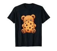 Oso de Peluche sosteniendo Big Chocolate Chip Cookie Art Camiseta