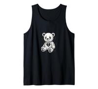 Oso de peluche triste diseño de corazón roto para grunge suave Sadcore Camiseta sin Mangas
