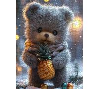 Oso De PiñA Puzzle 2000 Piezas, Rompecabezas Adultos Puzzle, Desafiante Puzzles de Decoración Juego de, Entretenimiento Juego Educativo para Toda la Familia, para Regalo Decoración DX0YL7-91