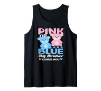 Oso de revelación de género Rosa o Azul Big Brother Loves You Camiseta sin Mangas