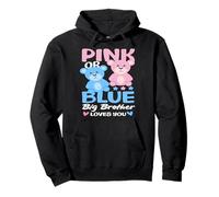 Oso de revelación de género Rosa o Azul Big Brother Loves You Sudadera con Capucha
