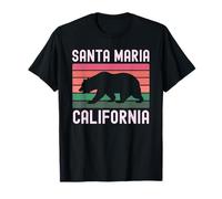 Oso de Santa María California Retro San Luis Obispo Orcutt California Camiseta