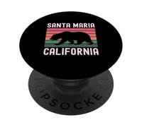 Oso de Santa María California Retro San Luis Obispo Orcutt California PopSockets PopGrip Adhesivo