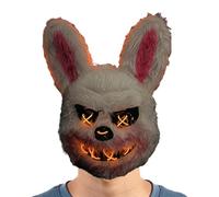 Oso de terror - Cubierta facial de animal con luz LED, cubierta facial ajustable de terror | Halloween para disfraz de disfraces, máscara LED brillante para fiestas de Halloween, cosplay, eventos