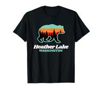 Oso de Verano de Heather Lake Falls Washington pescando Camiseta