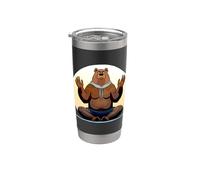 Oso de yoga Vaso térmico de acero inoxidable de doble pared