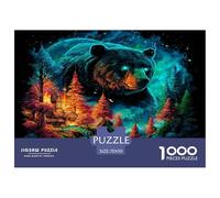 Oso del Bosque Puzzle De 1000 Piezas, Moderno DIY,Entretenimiento Creativo para Adultos Y Niños Mayores De 12 Años Un Rompecabezas Desafiante - Obra De Arte 70x50cm/1000pcs