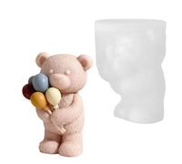 Oso del globo del silicón de la categoría alimenticia para hacer a mano, resistencia da temperatura, utilice molde del oso del globo