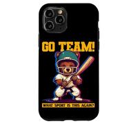 Oso deportivo con discurso divertido para fanáticos del deporte universitario Carcasa para iPhone 11 Pro