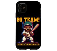 Oso deportivo con discurso divertido para fanáticos del deporte universitario Carcasa para iPhone 11