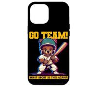 Oso deportivo con discurso divertido para fanáticos del deporte universitario Carcasa para iPhone 12 Pro Max