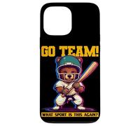 Oso deportivo con discurso divertido para fanáticos del deporte universitario Carcasa para iPhone 13 Pro Max