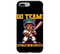 Oso deportivo con discurso divertido para fanáticos del deporte universitario Carcasa para iPhone 7 Plus/8 Plus