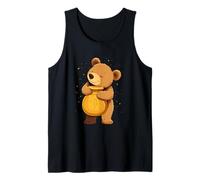 Oso dulce con tarro de miel Camiseta sin Mangas