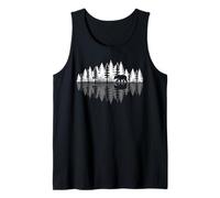 Oso En Bosque Reflejo Aventura Naturaleza Camiseta sin Mangas