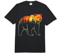 Oso en Bosque, Vida Silvestre y Actividades al Aire Libre | Bear Graphic Comfort Colors Adult Heavyweight T-Shirt