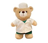 Oso Enfermero | de Peluche Tierno - Cojín Decorativo Infantil para Bebés Niños San Valentín Habitación Infantil Dormitorio Halloween Navidad Familia Estantería Sala