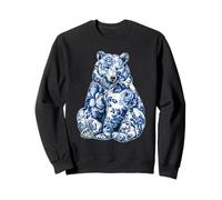 Oso Floral Vintage con Flores Delft Art Chinoiserie Sudadera