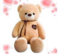 Oso gigante de peluche, figura dulce de 140 cm - oso de peluche de gran tamaño, para adultos, Navidad, Halloween, San Valentín, cumpleaños, dormitorio, accesorio de fotos, sala de estar, habitación