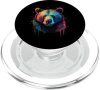Oso Grizzly Bear Lovers Pop Art Big Grizzly Bear PopSockets PopGrip para MagSafe