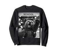 Oso Grizzly Last Day of School Summer Break Funny Selfie Sudadera