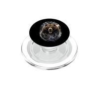 Oso Grizzly Wilderness Wildlife Mountain Bear Lover PopSockets PopGrip para MagSafe